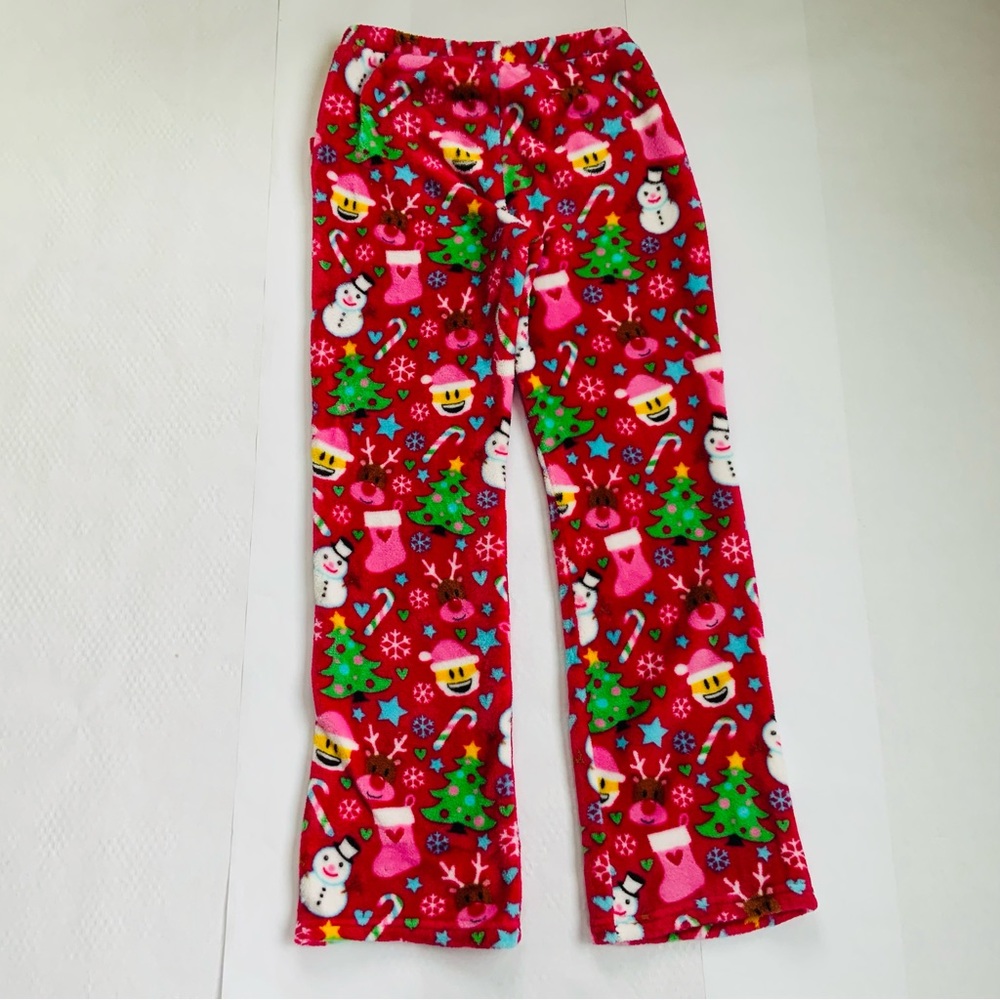 Candy Pink Fleece Pajama Bottoms. Girls Size 14/16.